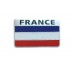 NEW 3D Aluminum France Car Flag Rectangle Chrome Emblem Badge Sticker Logo